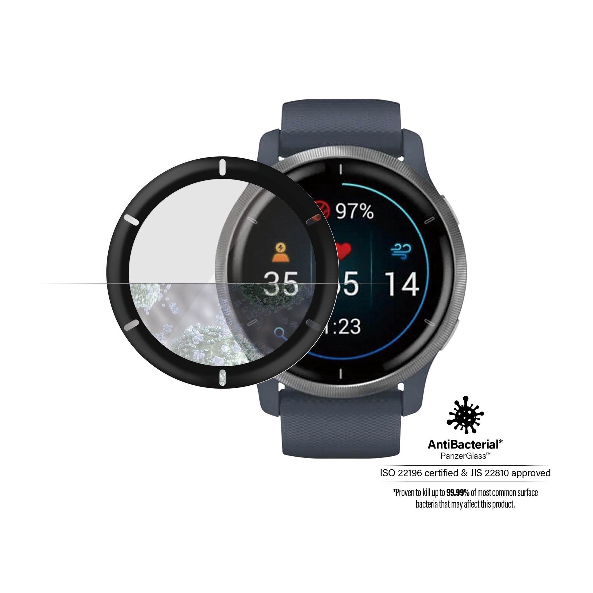 PanzerGlass® Displayschutz Garmin Venu 2 | Vivoactive 4